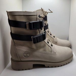 BRAND NEW Timberland - JAYNE WP BUCKLE BOOT - Size 8 - LIGHT TAUPE NUBUCK